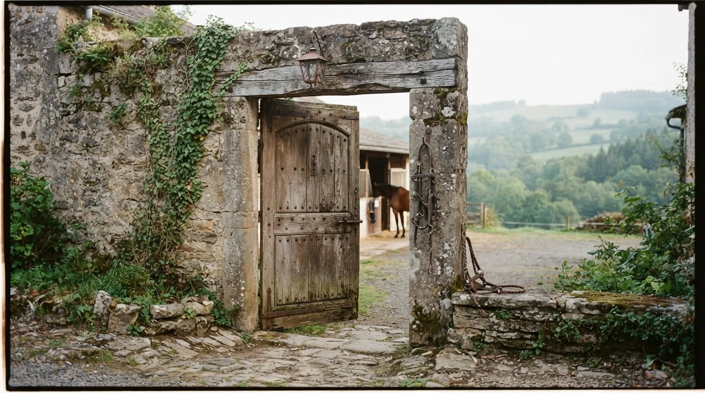 Entrée du Equitadapt, centre équestre à Ceyssat